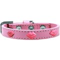 Mirage Pet Products Pink Glitter Lips Widget Dog CollarLight Pink Size 10 631-9 LPK10